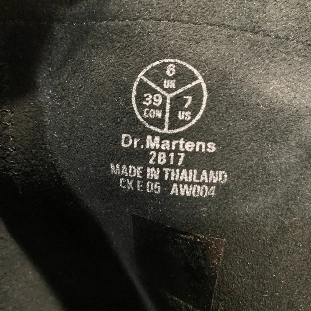 Women's Black Leather Dr. Martens Boots